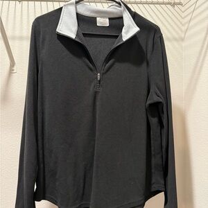 Danskin Black and Gray Zip-Up Sweater